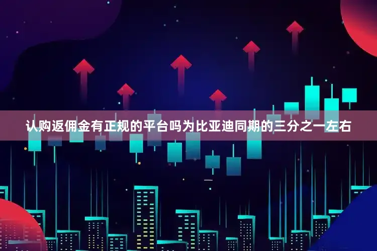 认购返佣金有正规的平台吗为比亚迪同期的三分之一左右